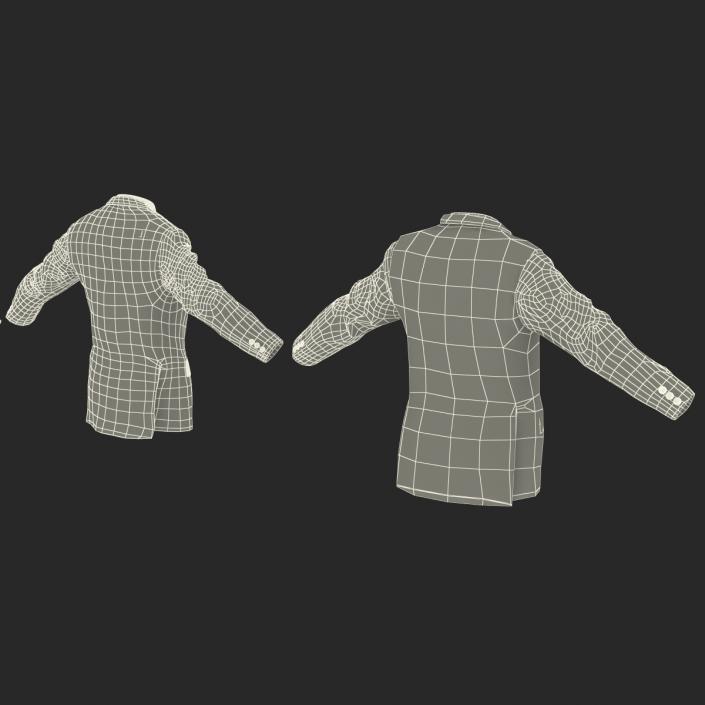 3D Mens Suit Jackets 3D Models Collection model