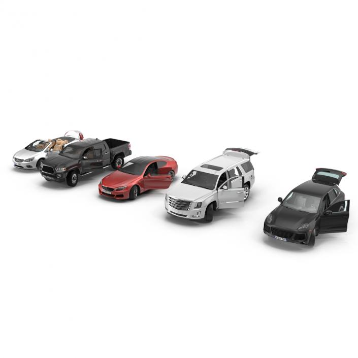 Generic Rigged Cars Collection 2 3D