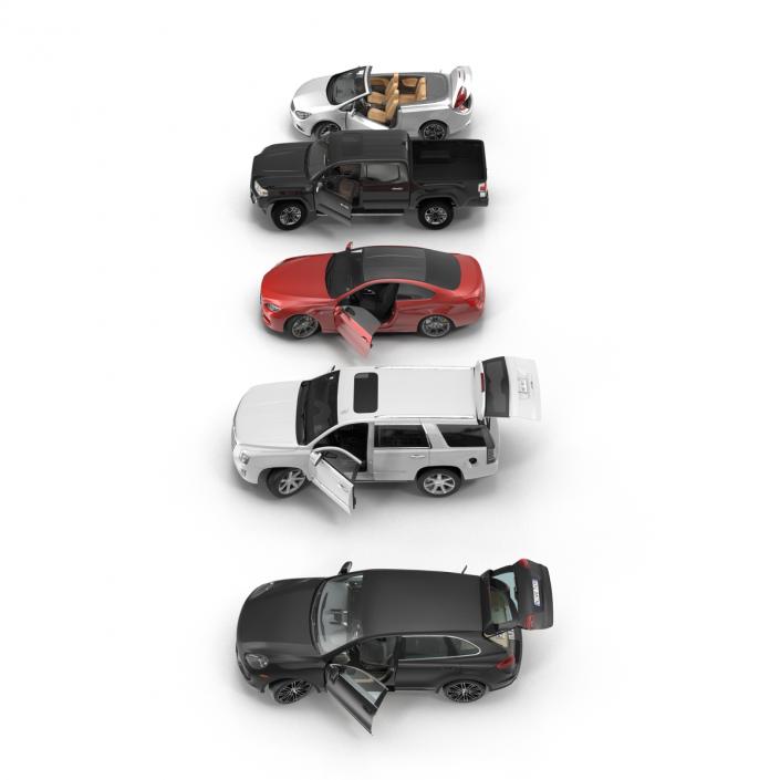 Generic Rigged Cars Collection 2 3D