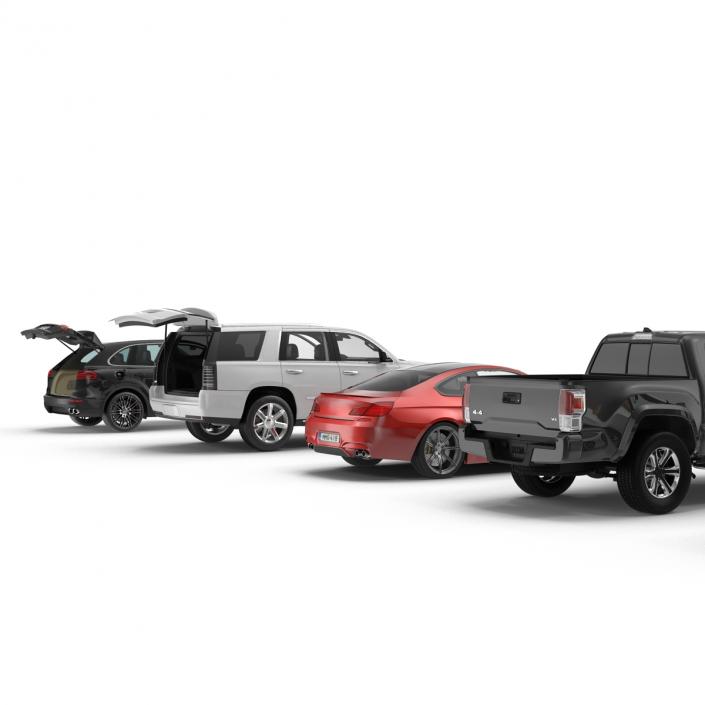 Generic Rigged Cars Collection 2 3D