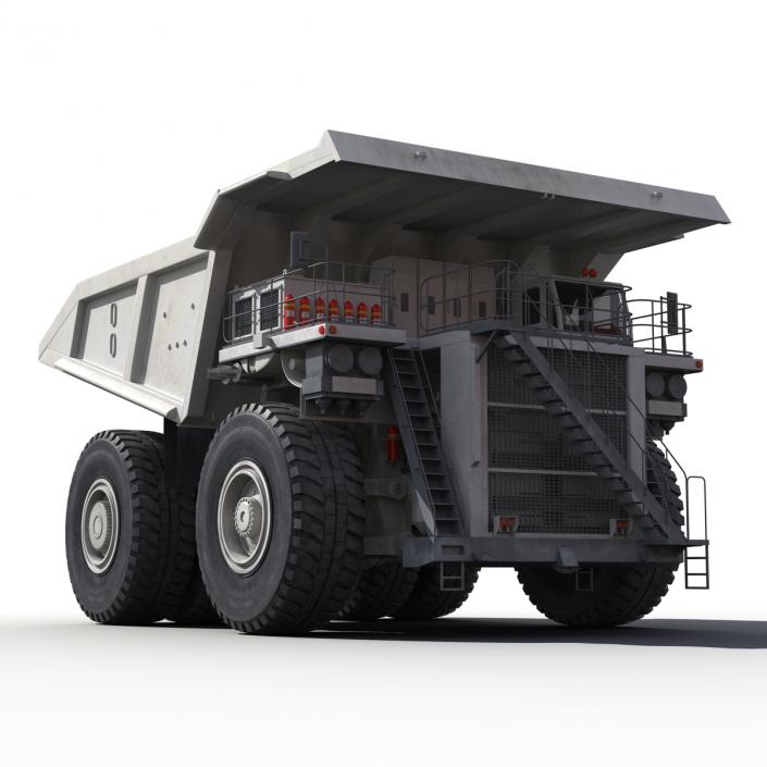 3D model Heavy Duty Dump Truck Generic White