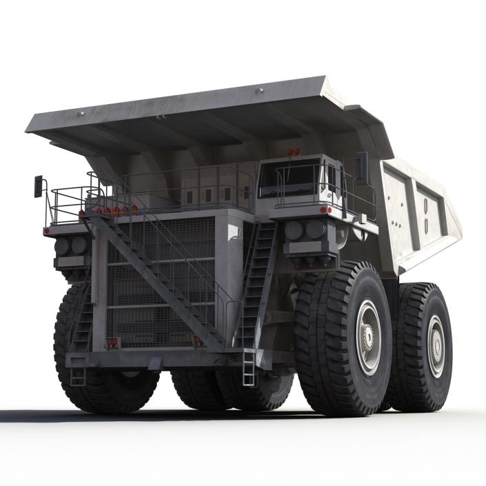 3D model Heavy Duty Dump Truck Generic White