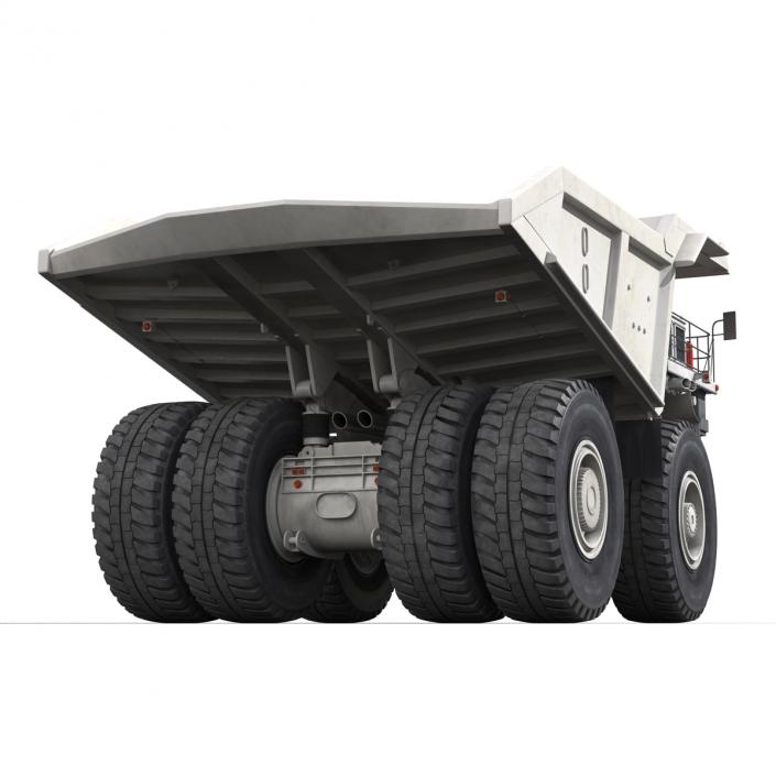 3D model Heavy Duty Dump Truck Generic White