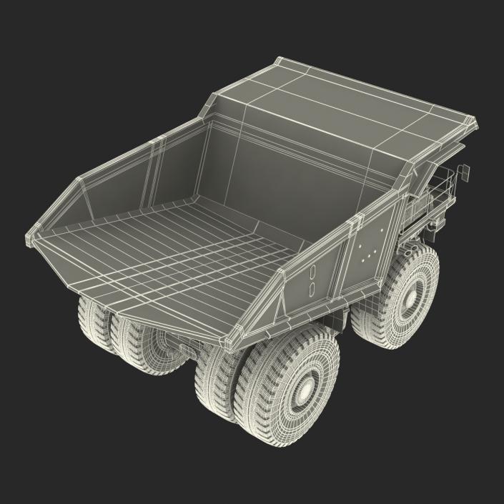 3D model Heavy Duty Dump Truck Generic White