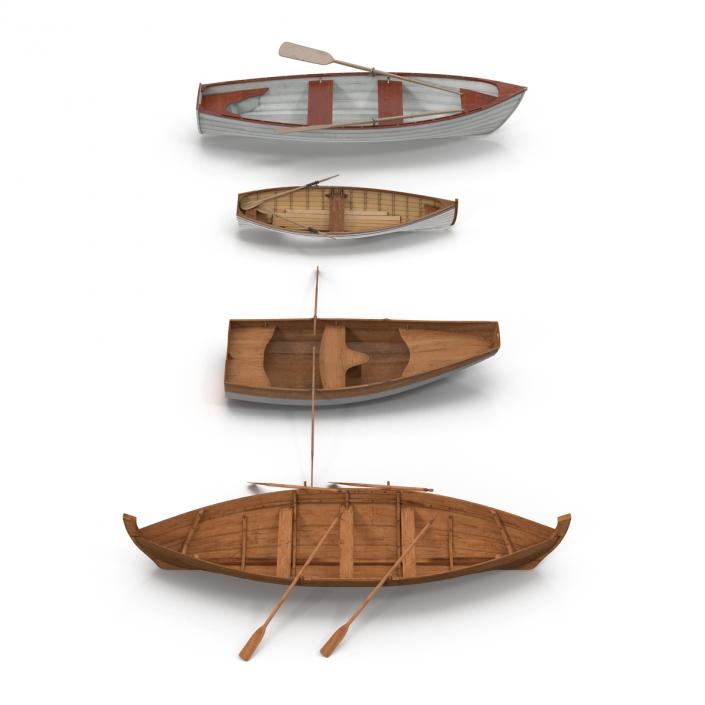 3D model Rowing Boats Collection 2