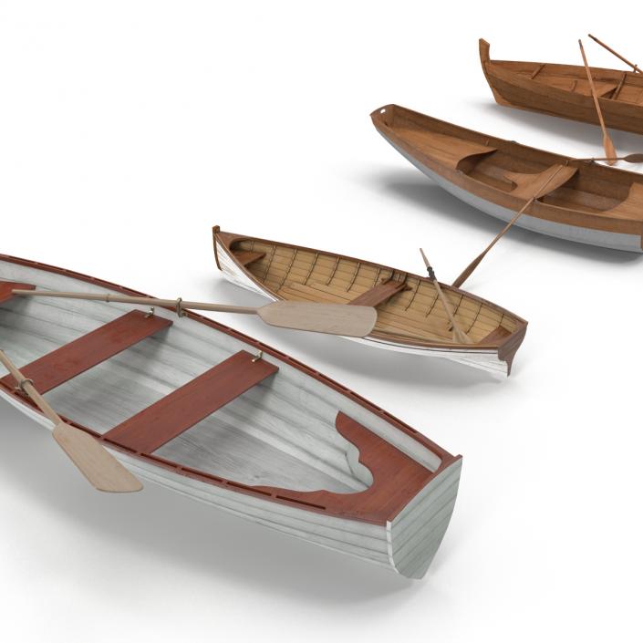 3D model Rowing Boats Collection 2