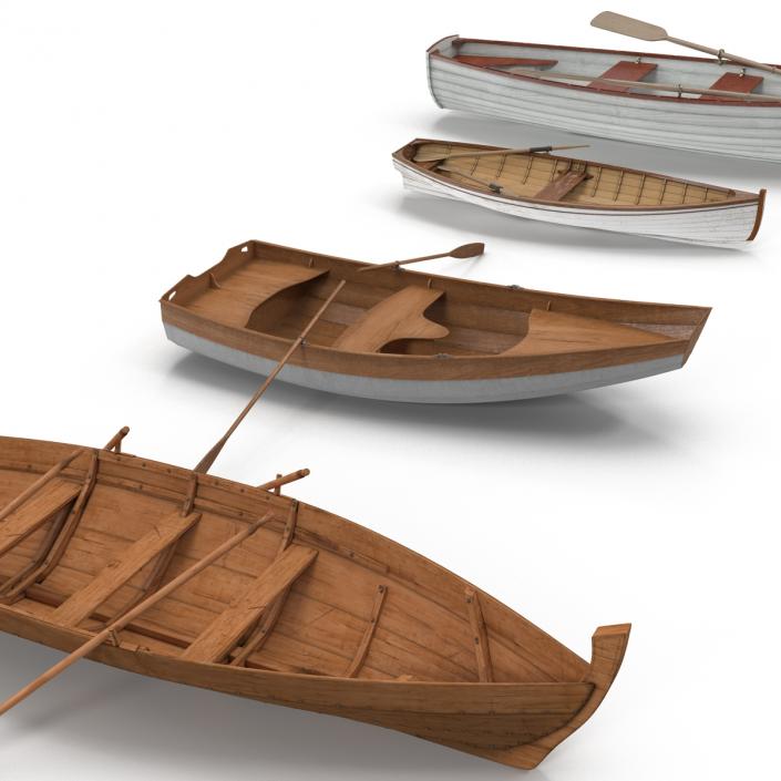 3D model Rowing Boats Collection 2