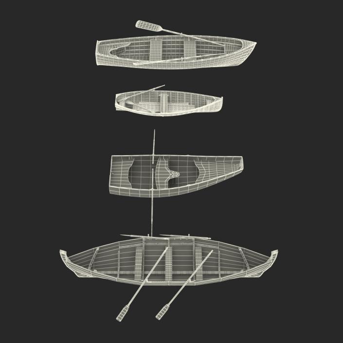 3D model Rowing Boats Collection 2