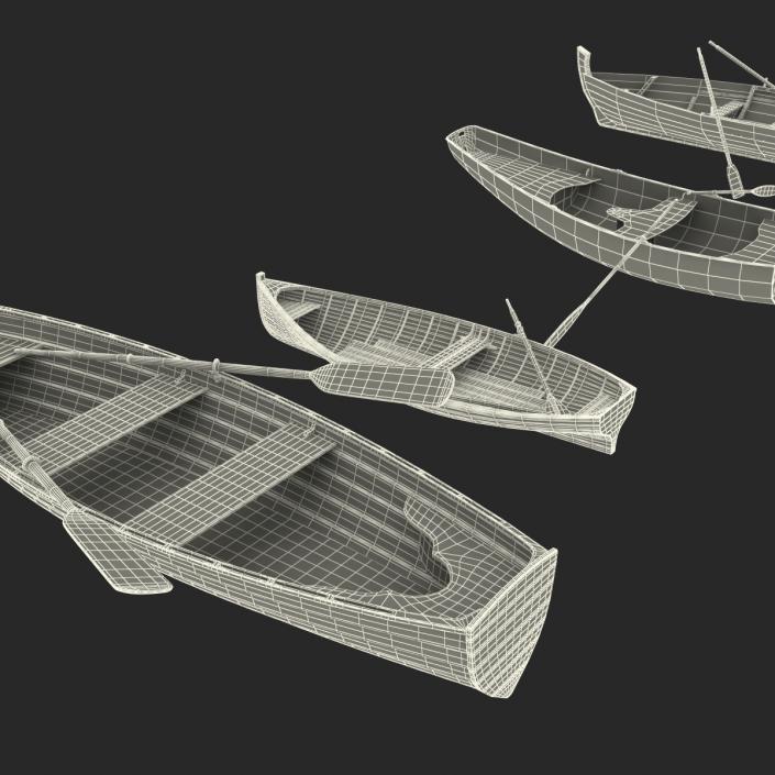 3D model Rowing Boats Collection 2