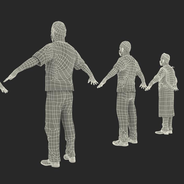 3D model Rigged Doctors Collection