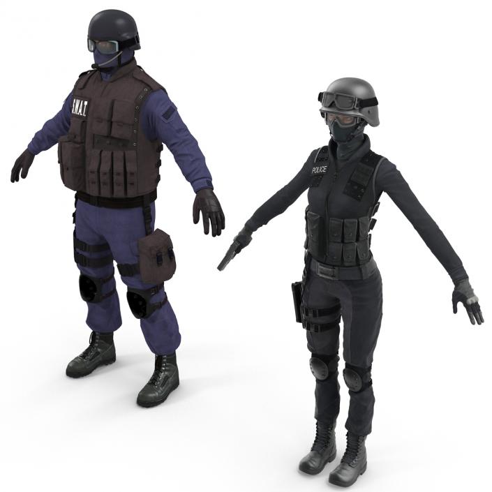 3D SWAT Policemans Collection