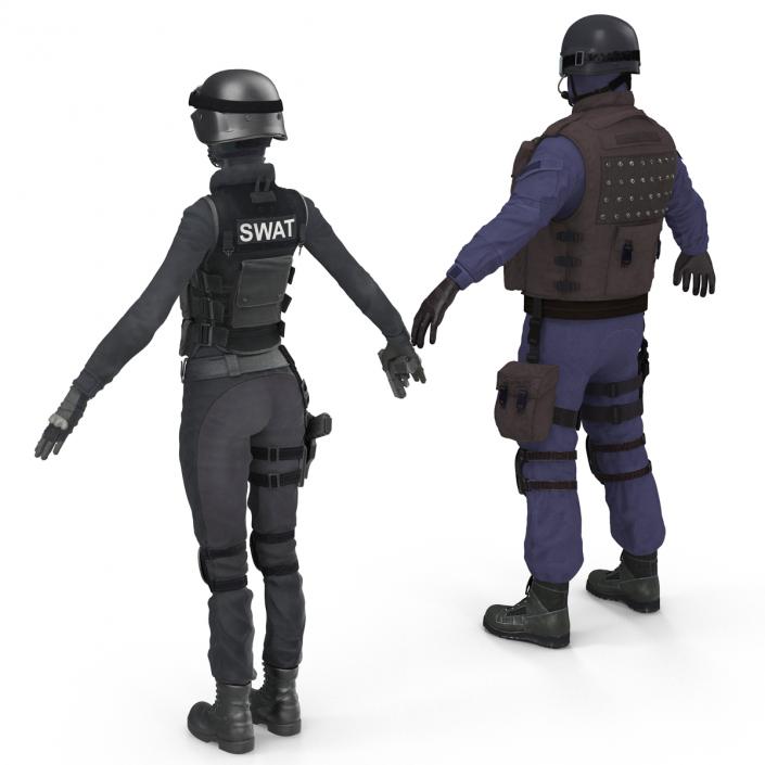 3D SWAT Policemans Collection