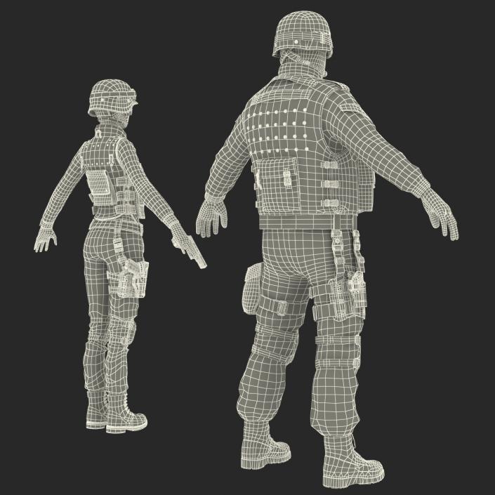 3D SWAT Policemans Collection