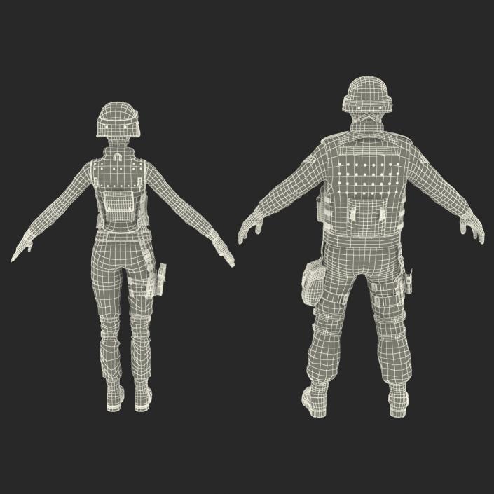 3D SWAT Policemans Collection