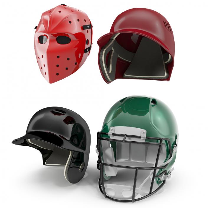 Sport Helmets Collection 3D model