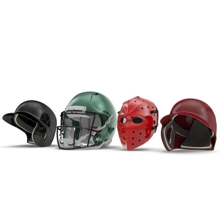 Sport Helmets Collection 3D model