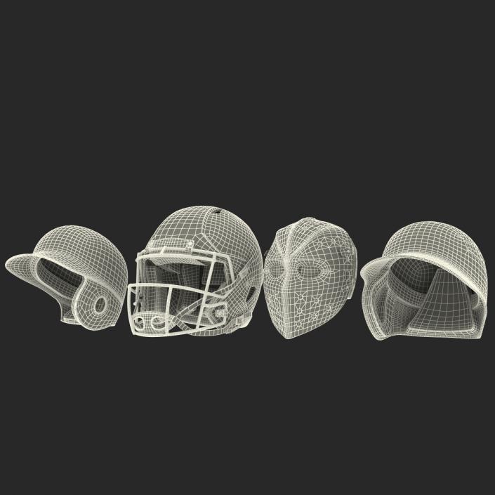 Sport Helmets Collection 3D model