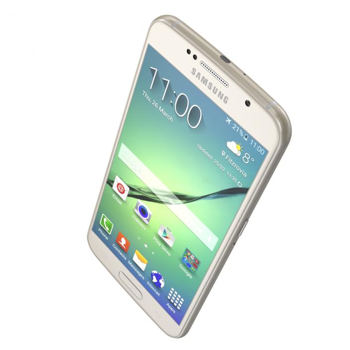 Samsung Galaxy S6 Gold 3D