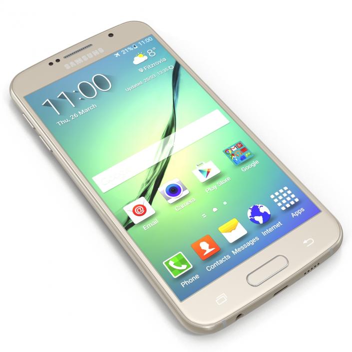 Samsung Galaxy S6 Gold 3D