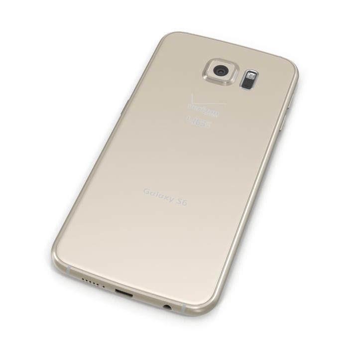 Samsung Galaxy S6 Gold 3D