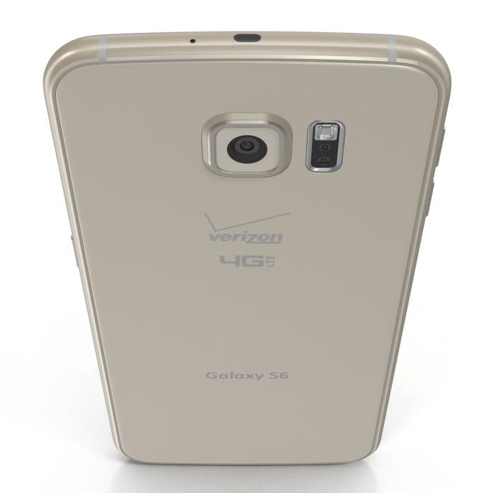 Samsung Galaxy S6 Gold 3D