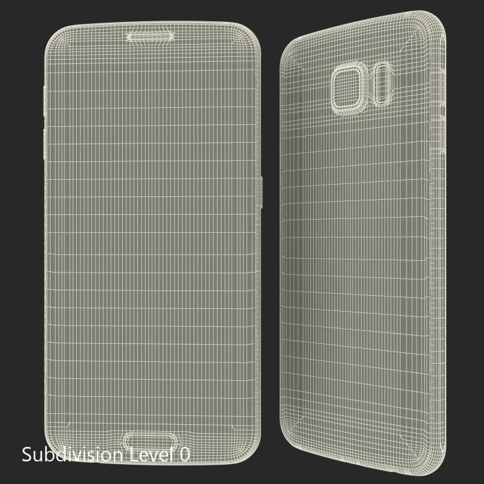 Samsung Galaxy S6 Gold 3D