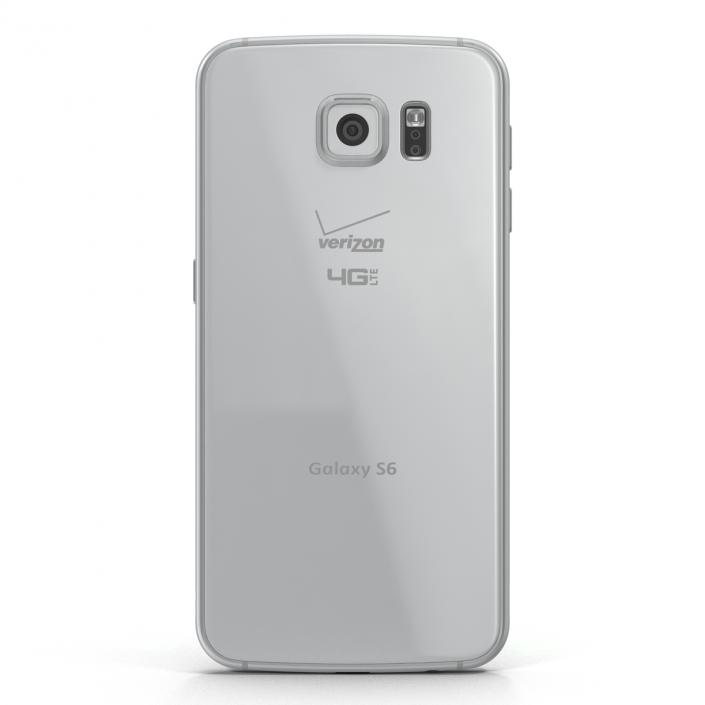 3D Samsung Galaxy S6 White model