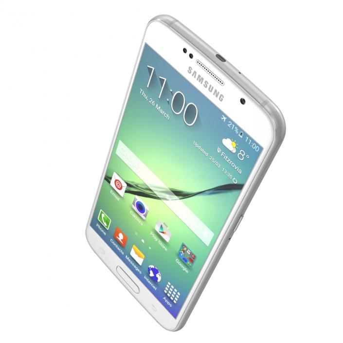 3D Samsung Galaxy S6 White model