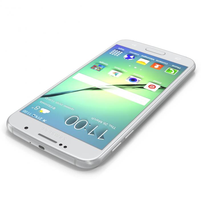 3D Samsung Galaxy S6 White model