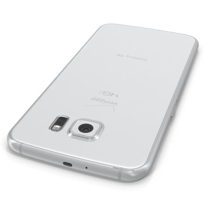 3D Samsung Galaxy S6 White model