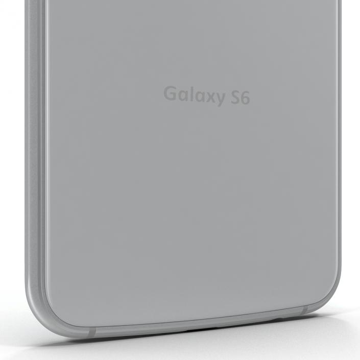 3D Samsung Galaxy S6 White model