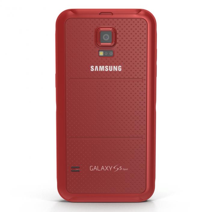 Samsung Galaxy S5 Sport Red 3D