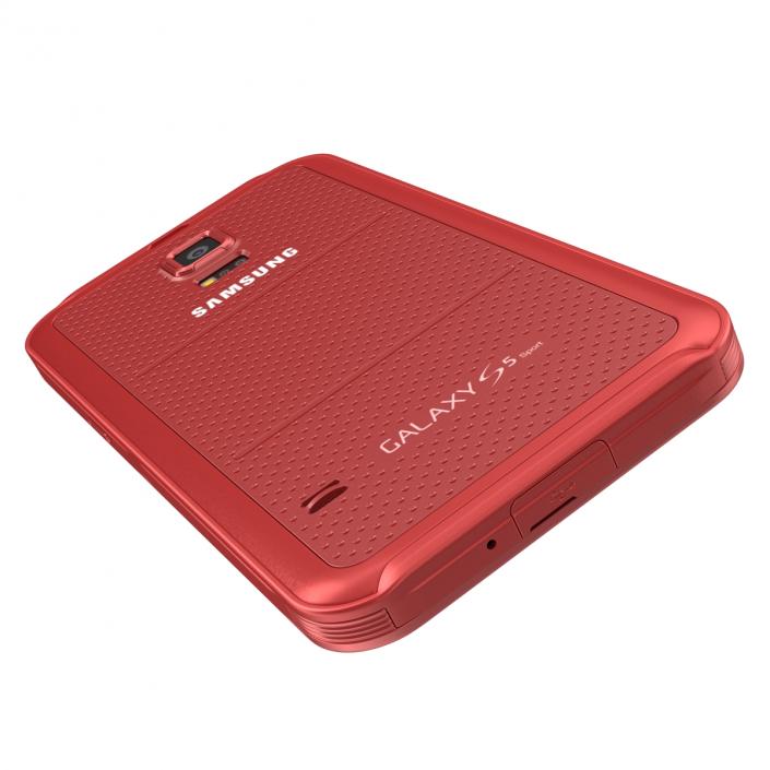 Samsung Galaxy S5 Sport Red 3D