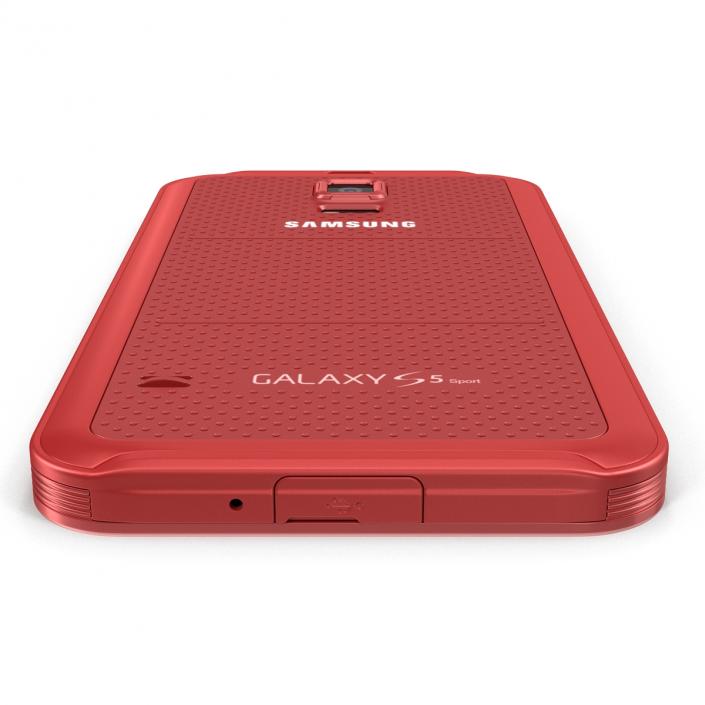 Samsung Galaxy S5 Sport Red 3D