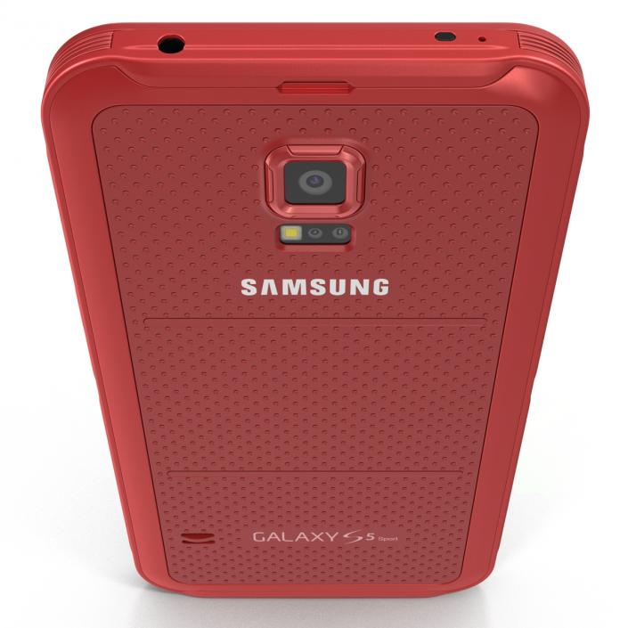 Samsung Galaxy S5 Sport Red 3D