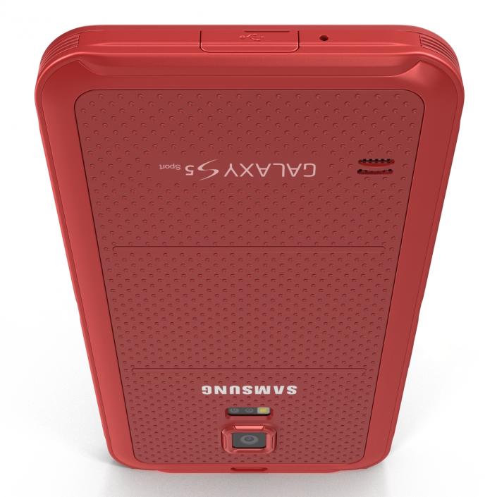 Samsung Galaxy S5 Sport Red 3D