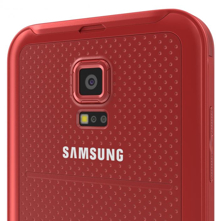 Samsung Galaxy S5 Sport Red 3D