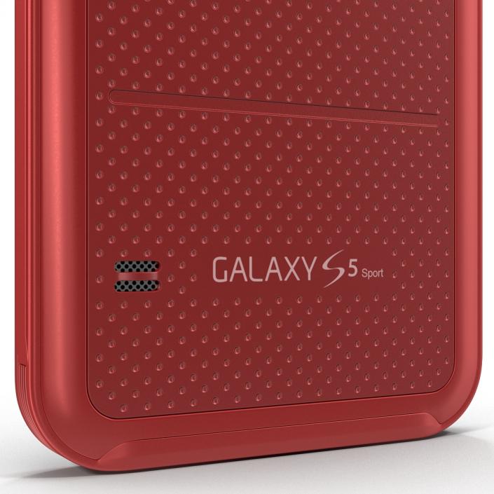 Samsung Galaxy S5 Sport Red 3D