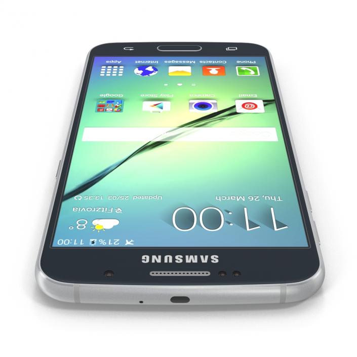 3D Samsung Galaxy S6 Black model