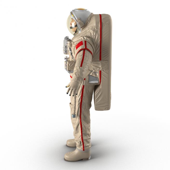 3D Chinese Astronaut Wearing Space Suit Haiying Rigged