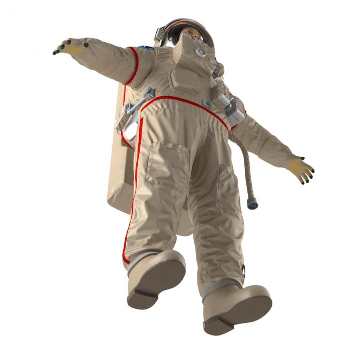 3D Chinese Astronaut Wearing Space Suit Haiying Rigged