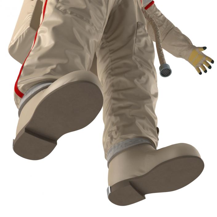 3D Chinese Astronaut Wearing Space Suit Haiying Rigged