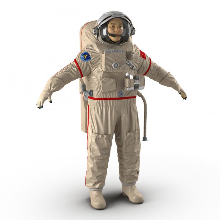 Chinese Astronaut Wearing Space Suit Haiying 3D model