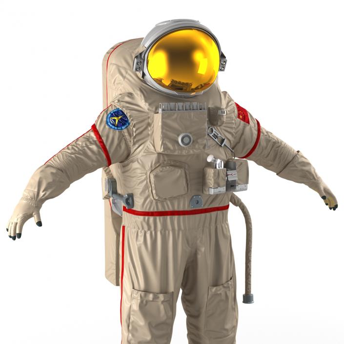 Chinese Astronaut Wearing Space Suit Haiying 3D model