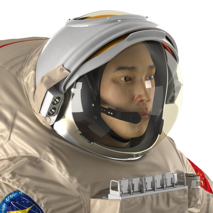 Chinese Astronaut Wearing Space Suit Haiying 3D model