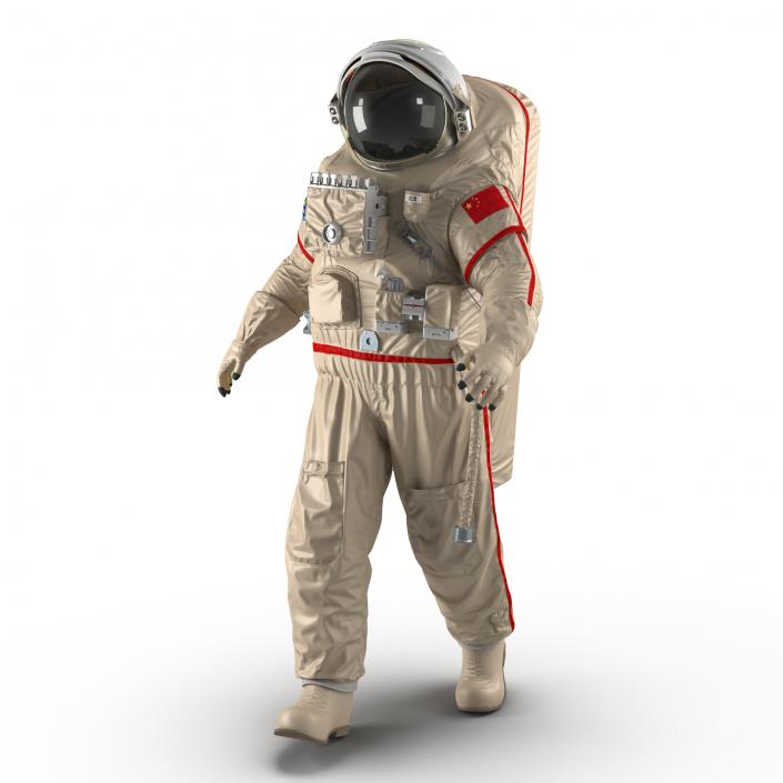 3D Chinese Space Suit Haiying Rigged model