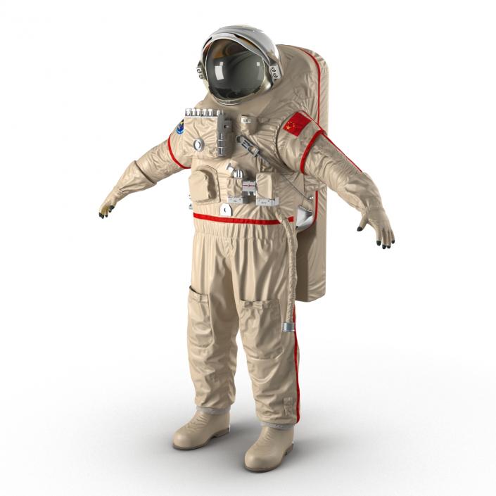 3D Chinese Space Suit Haiying Rigged model