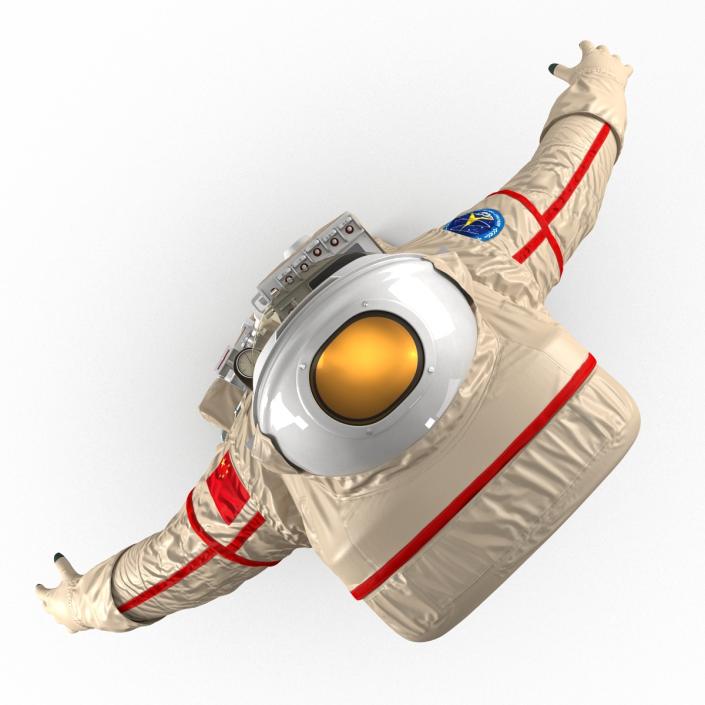 3D Chinese Space Suit Haiying Rigged model