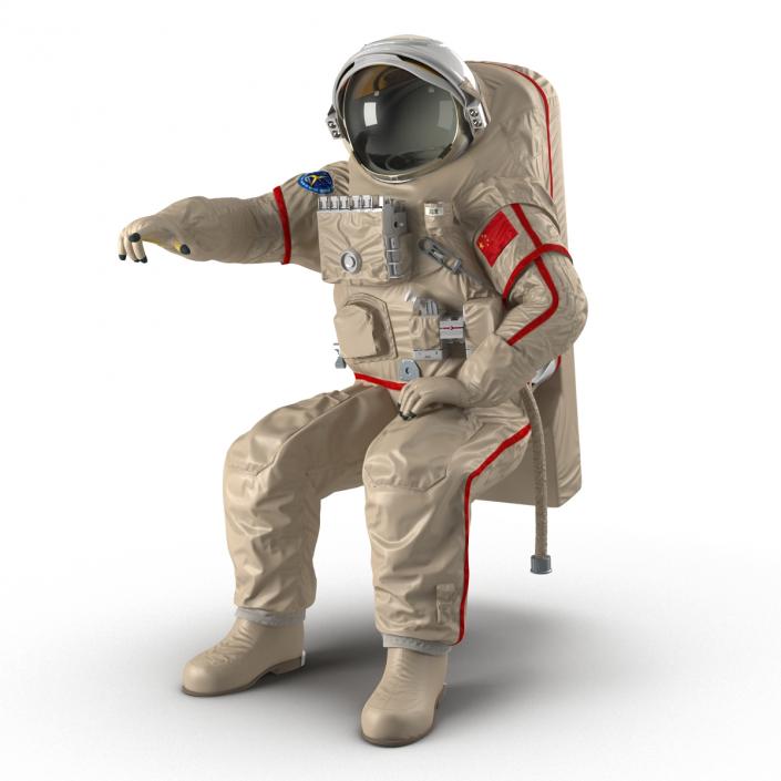 3D Chinese Space Suit Haiying Rigged model