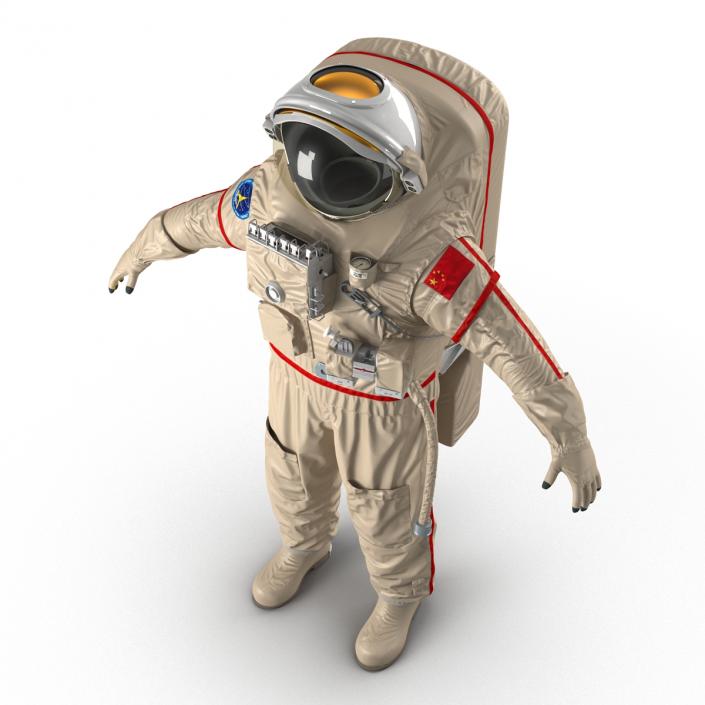 3D Chinese Space Suit Haiying Rigged model